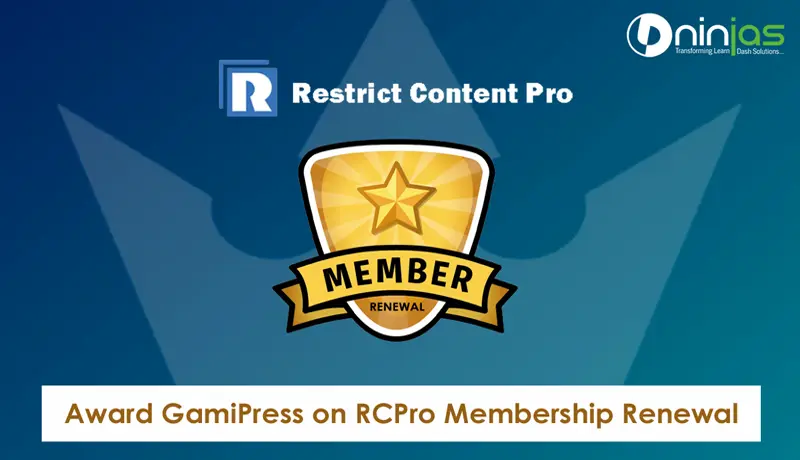 Award GamiPress On RCPro Membership Renewal