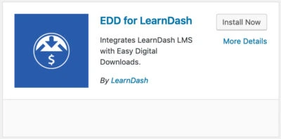 Install Edd for learndash add-on